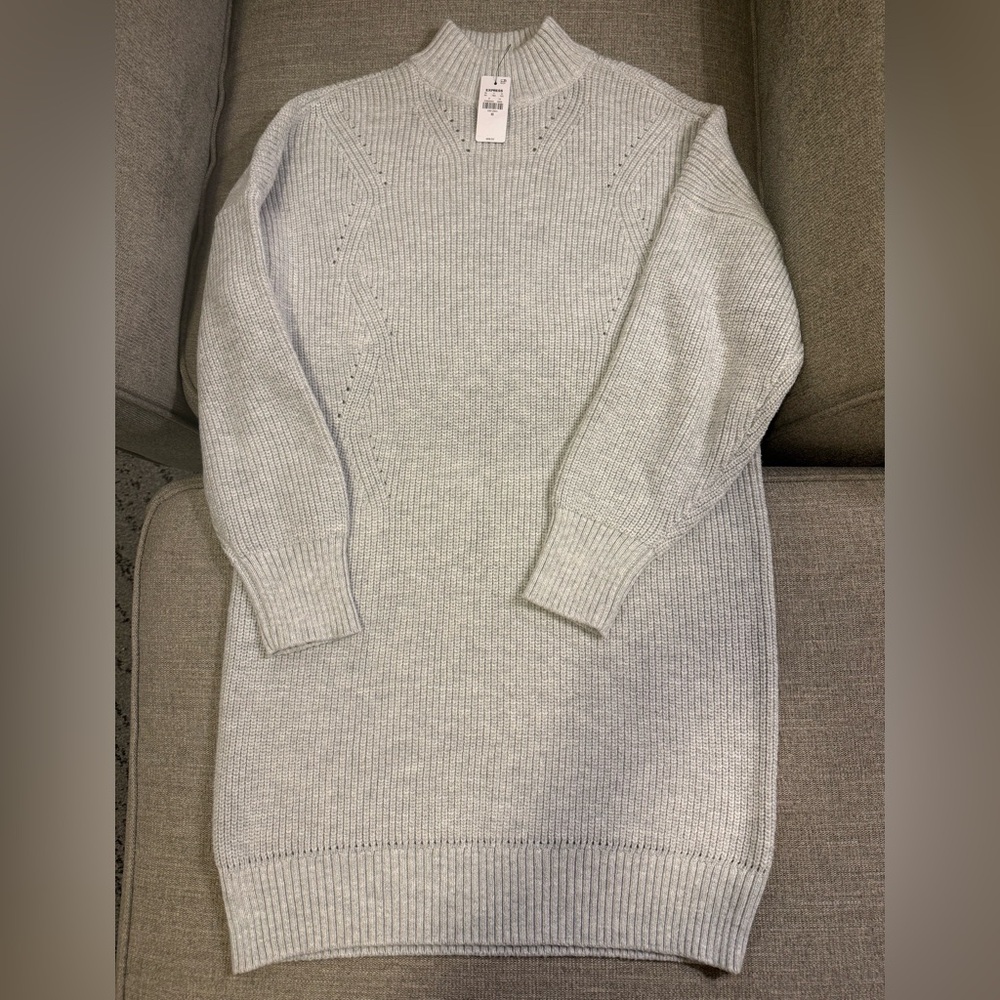 Express Mock Neck mini sweater dress
